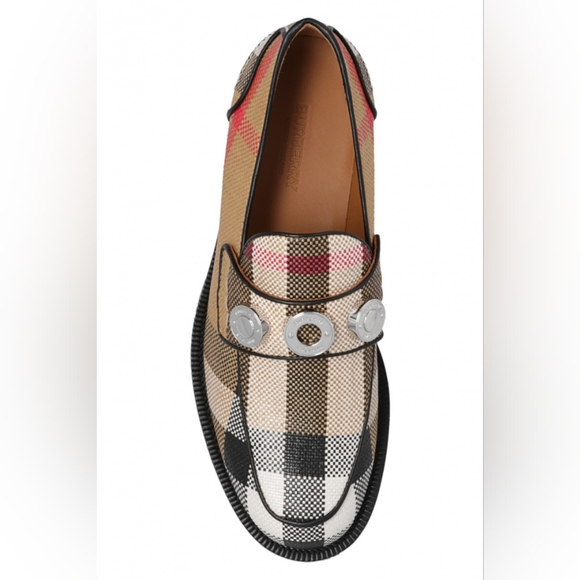 NEW BURBERRY BROADBROOK LOAFERS WITH STUDS - Picture 4 of 16